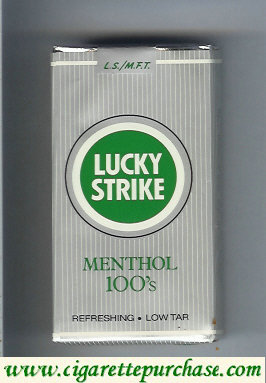 Lucky Strike Menthol 100s L.S.M.F.T. cigarettes soft box